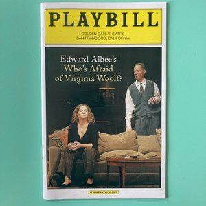 Who’s Afraid of Virginia Woolf ? Kathleen Turner Bill Irwin Playbill SF Tour New